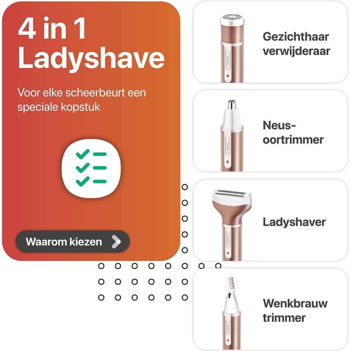 Smart-tech® 4 in 1 Ladyshave