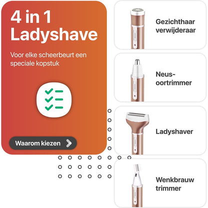 Smart-tech® 4 in 1 Ladyshave